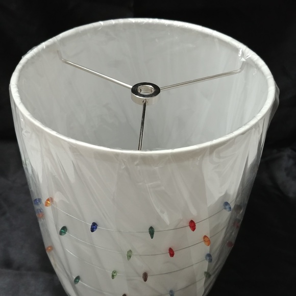 Small Drum Lamp Shade w/ Bead Accents 8.5 in. - Picture 1 of 8